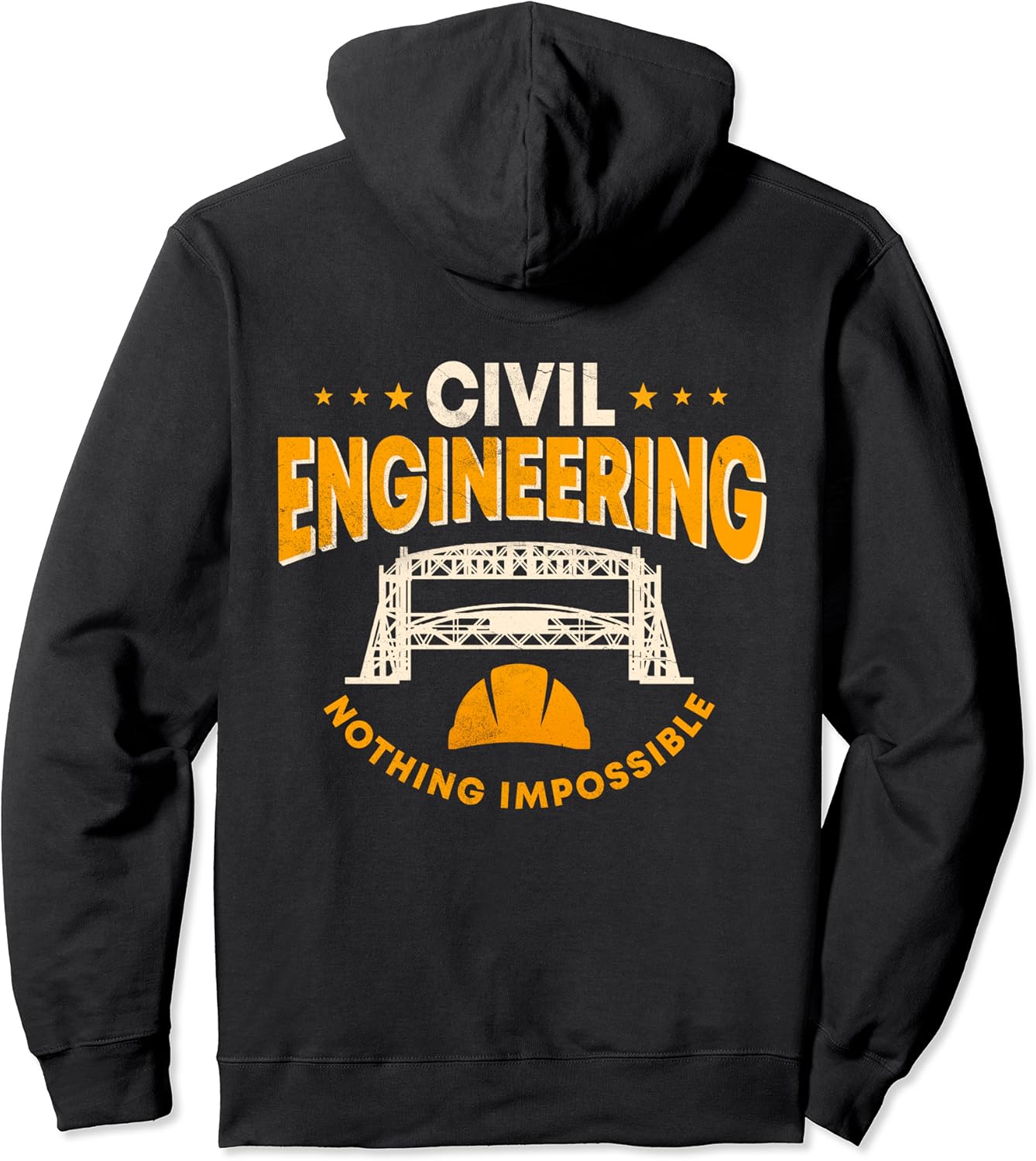 Civil Engineer Engineering Design On Back Of Clothing Pullover Hoodie